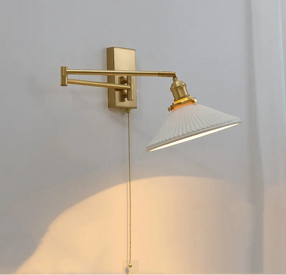 Geneviève Swing Arm Dual Head Wall Light