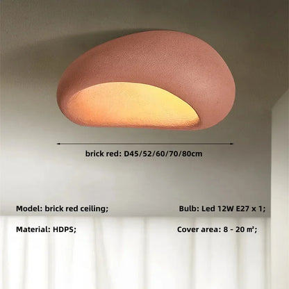 Évora Minimalist Textured Semi Flush LED Ceiling Light