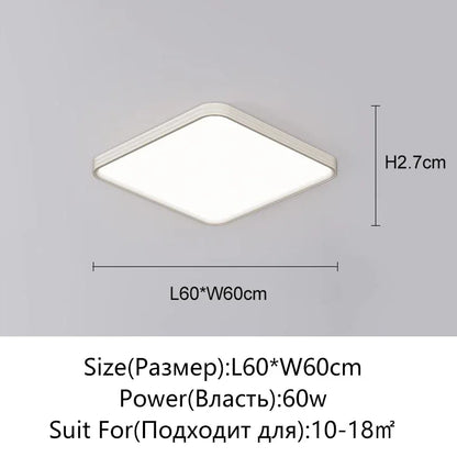 Juliette Ultrathin LED Remote Dimming Ceiling Light Modern
