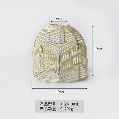 Élise Handwoven Paper Rope Lampshade Pendant E27 Creative Light Shade