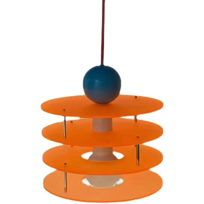 Léa Geometric Acrylic Disc Pendant