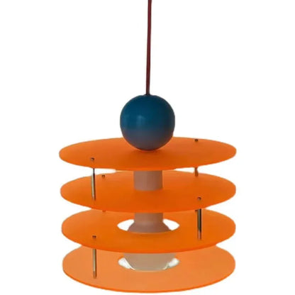 Léa Geometric Acrylic Disc Pendant