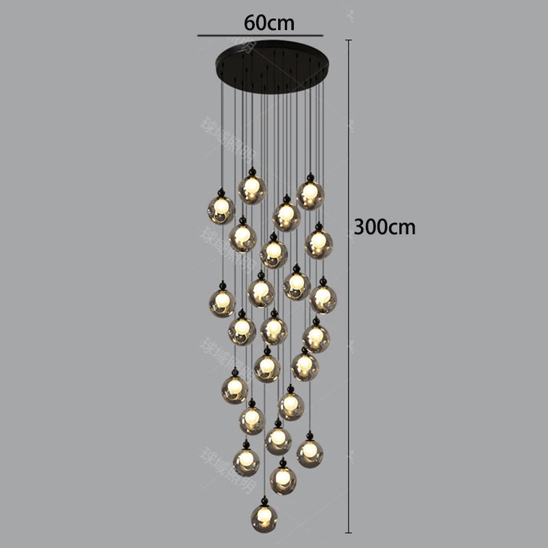 Sophie Luxury Crystal Multi-Head Pendant Chandelier