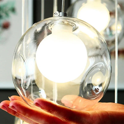 Aurélie Nordic Double Glass LED Ceiling Chandelier