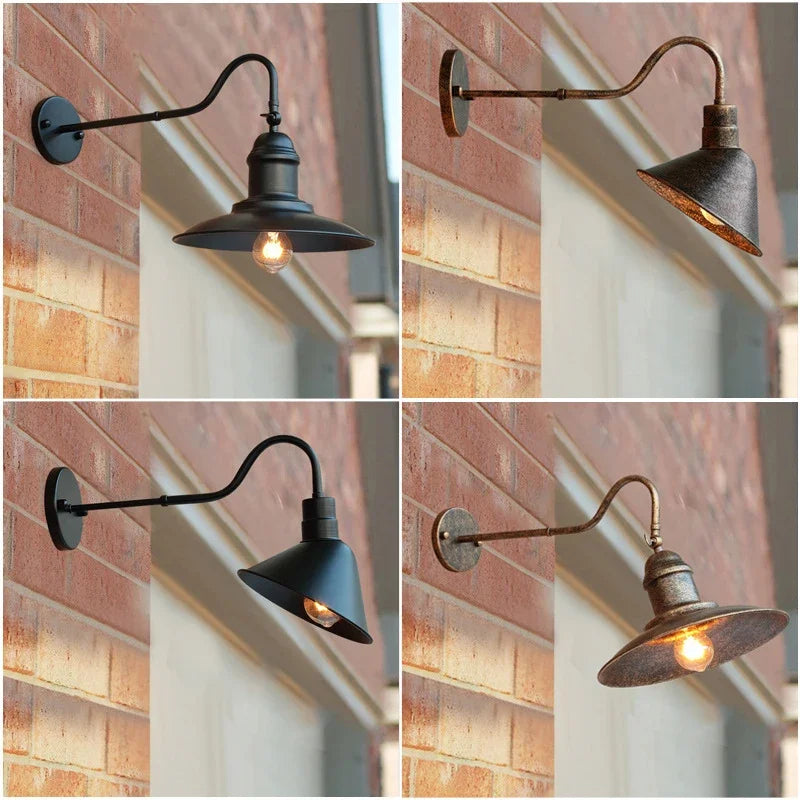 Sophie Industrial Adjustable Outdoor Wall Lamp E27 Vintage Sconce