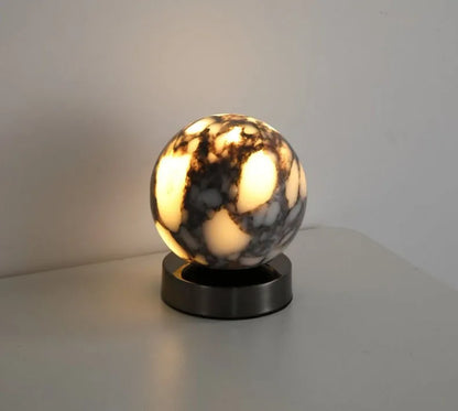 Camille Cosmo Glow Marble LED Bedside Lamp