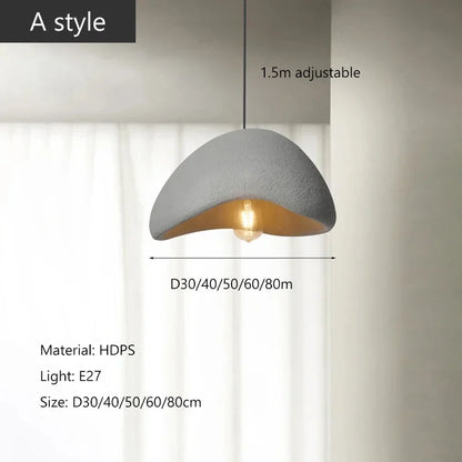 Sélène Wabi-Sabi Textured Dome Pendant Light