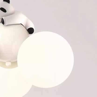 Élodie Cream Cartoon Balloon Bear Kids Ceiling Chandelier Bedroom Pendant Light