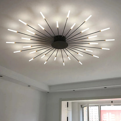 Celeste Nordic Fireworks LED Ceiling Chandelier for Modern Interiors