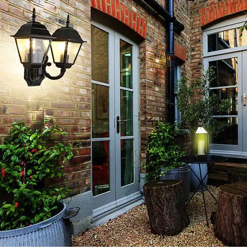 Camille Outdoor Dual Head Wall Light Modern Corridor Lamp