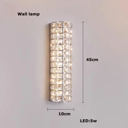Élodie Modern Luxury K9 Crystal LED Ceiling Lamp For Living Dining Bedroom Home Interior Light