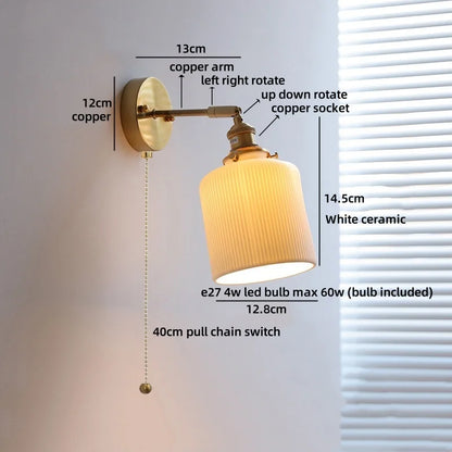 Élise Nordic White Iron LED Wall Lamp Kids Room Decor