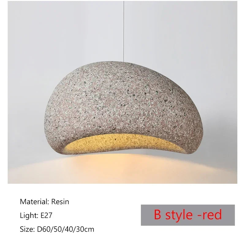 Sophie Wabi Sabi Resin Pendant Light Minimalist Ceiling Lamp