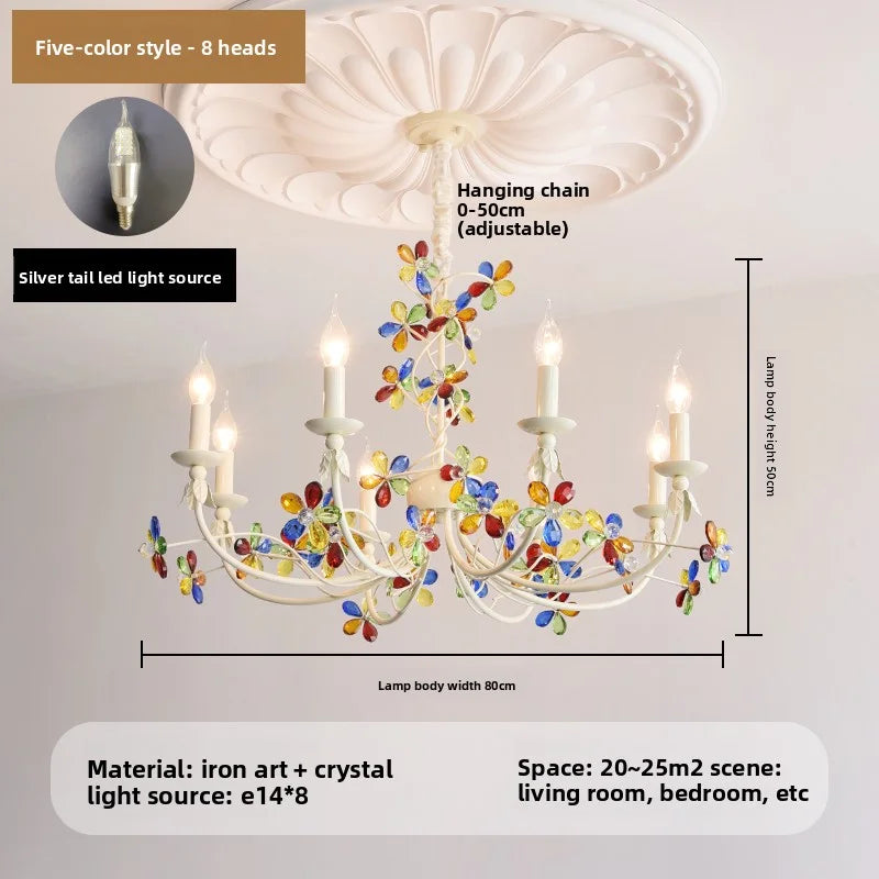 Amélie Crystal Flower Romantic European Chandelier