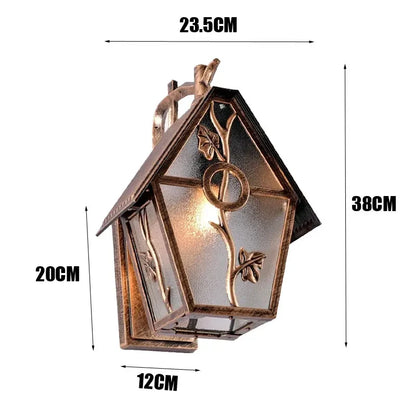 Camille Retro Outdoor Wall Lamp Waterproof Garden Light