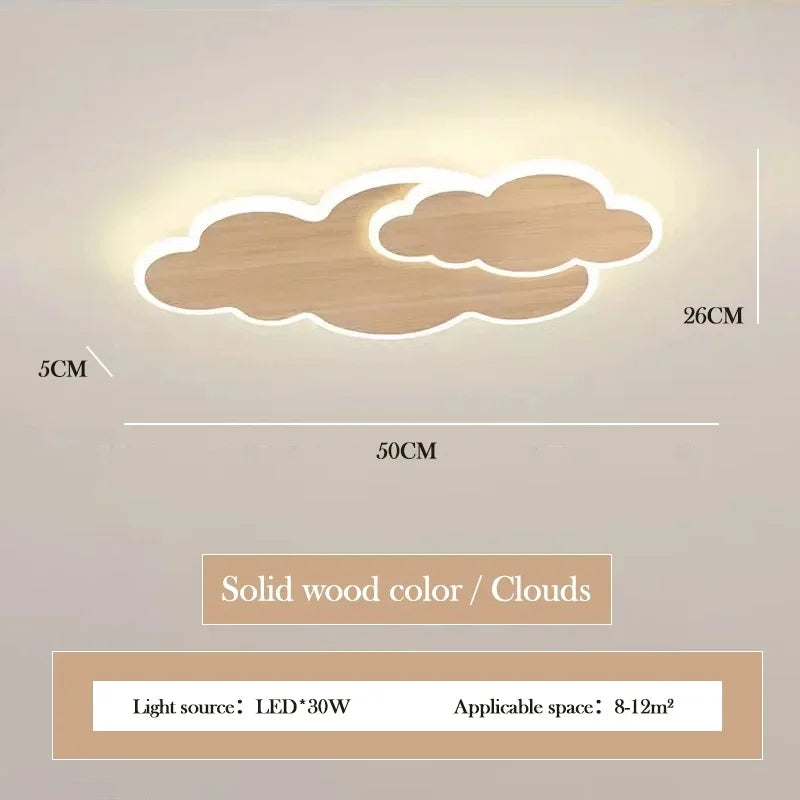 Élodie Creative Cloud LED Ceiling Light Kids Room Dimmable