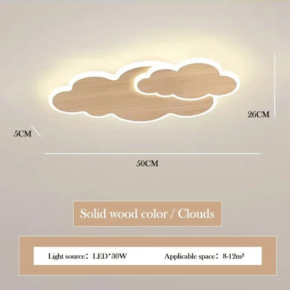 Élodie Creative Cloud LED Ceiling Light Kids Room Dimmable