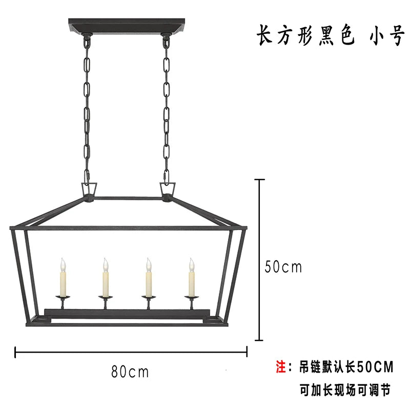 Vintage Gold Iron Cage Pendant Light for Dining Room and Living Spaces