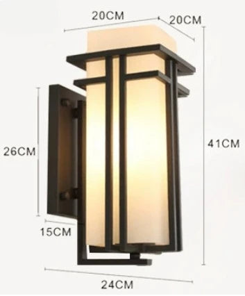 Yvette Outdoor Waterproof Wall Lamp Modern Up Down Light