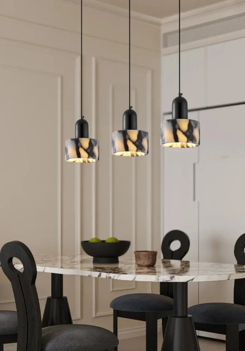 Noémie Carrara Marble Eclipse Pendant