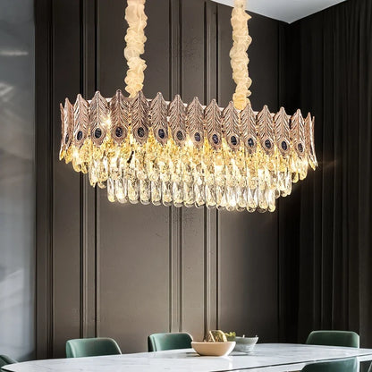 Élodie Crystal Ring LED Pendant Chandelier Light
