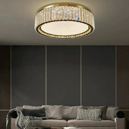 Chloé Luxury Crystal Ceiling Lamp Gold LED Modern Light
