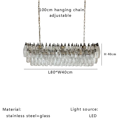 Aurélie Nordic Vintage Glass Pendant Light Luxury Suspension Lamp