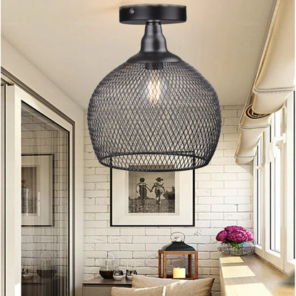 Amélie Nordic Bird Cage Ceiling Light Rose Gold Pendant