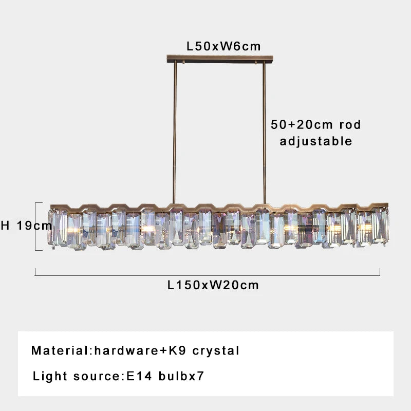 Sophie Luxury Italian Crystal Round Pendant Lamp Dining Living Foyer Decor