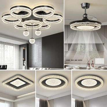 Élodie Modern Round LED Ceiling Chandelier Light