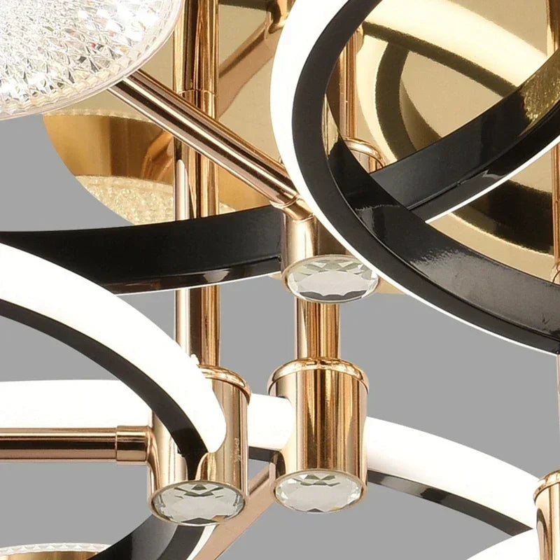 Modern Layered LED Ceiling Light – Minimalist Flush Mount for Living Room & Dining Area