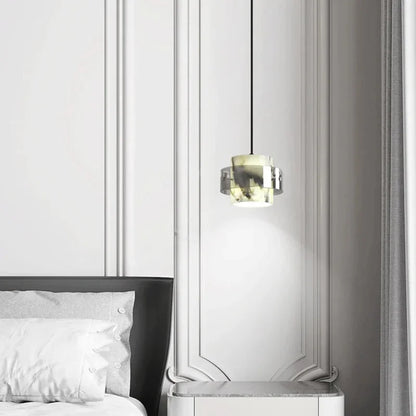 Selene Marble Halo Pendant Lamp