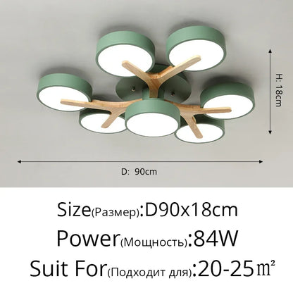 Chloé Nordic Macaron LED Ceiling Chandelier Light