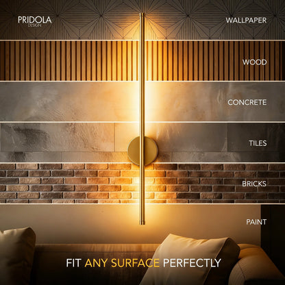 Noémie Wireless Rechargeable LED Wall Sconce with Remote