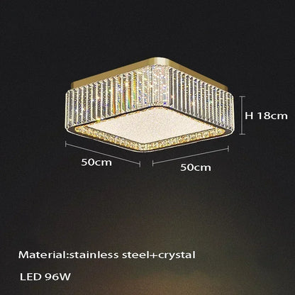 Chloé Luxury Crystal Ceiling Lamp Gold LED Modern Light