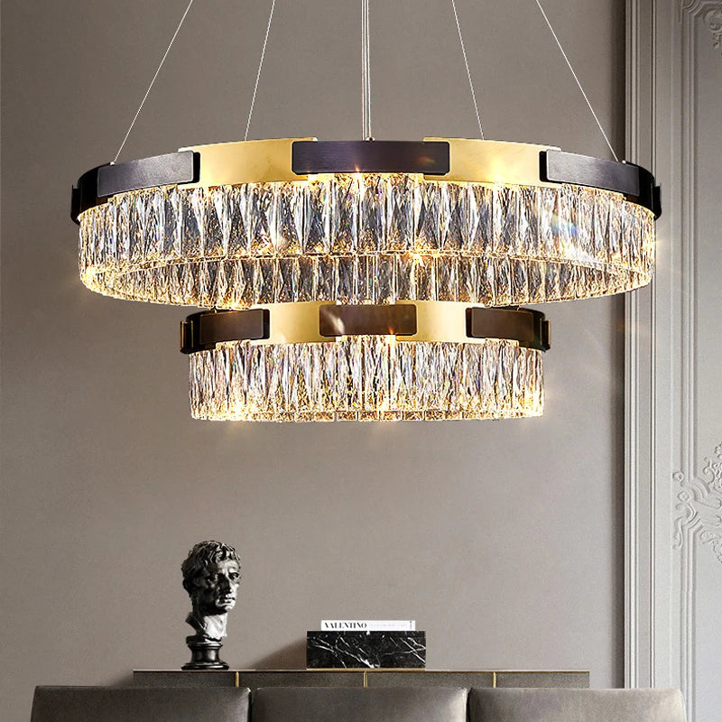 Camille Modern Crystal LED Chandelier Luxury Living Dining Bedroom Pendant Light