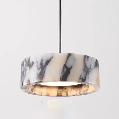 Elara Alabaster Stone Core Pendant