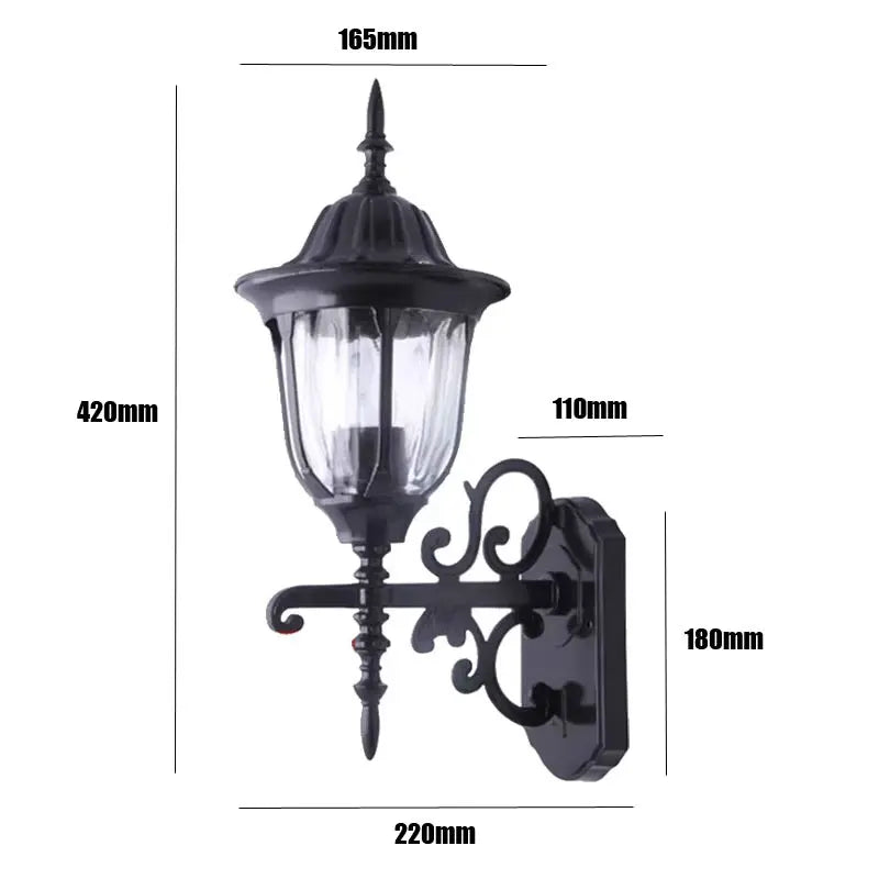 Madeleine Retro Outdoor Wall Lamp Waterproof Garden Light