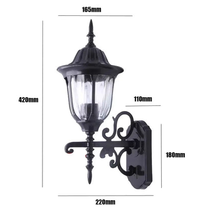 Madeleine Retro Outdoor Wall Lamp Waterproof Garden Light