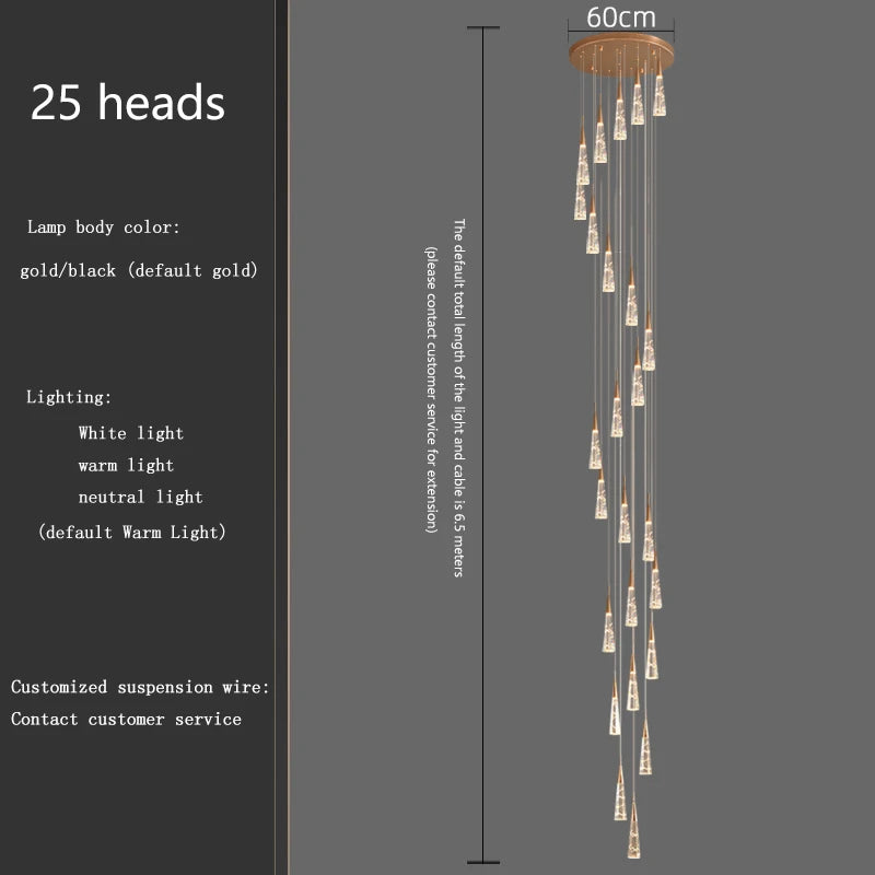 Camille Crystal Branch Pendant Chandelier