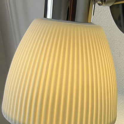 Élodie White Ceramic Iron LED Wall Lamp Switch Nordic