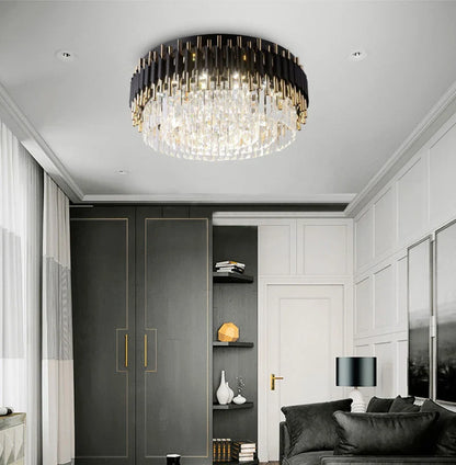 Amélie Luxury Crystal Black Chandelier
