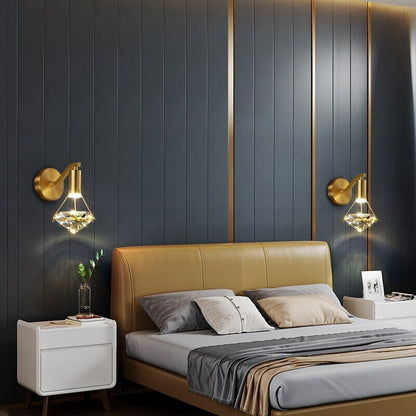 Aurélien Diamond Crystal Wall Lamp with Elegant Modern Glow