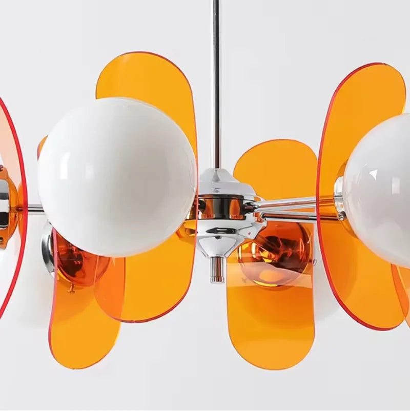 Élise Cosmo Bloom Mid-Century Glass Chandelier