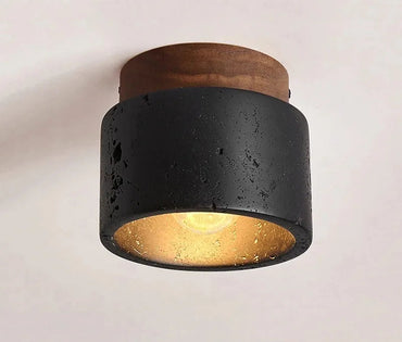 Sophie Nordic Wabi Sabi Stone Ceiling Lamp Corridor Bedroom Light