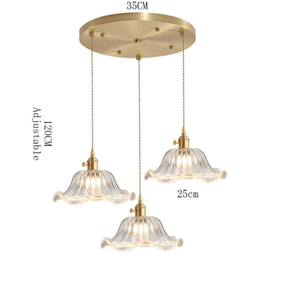 Valérie Vintage Stained Glass Art Deco Pendant Light