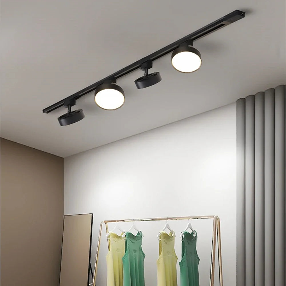 Lucie LED Track Light Adjustable Spotlight Rail Fixture
