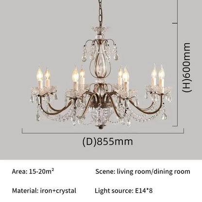 Vivienne Luxury Crystal Candle Chandelier for Elegant Interiors