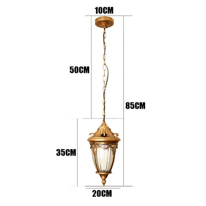 Céleste Outdoor Black Pendant Chandelier Pavilion Light