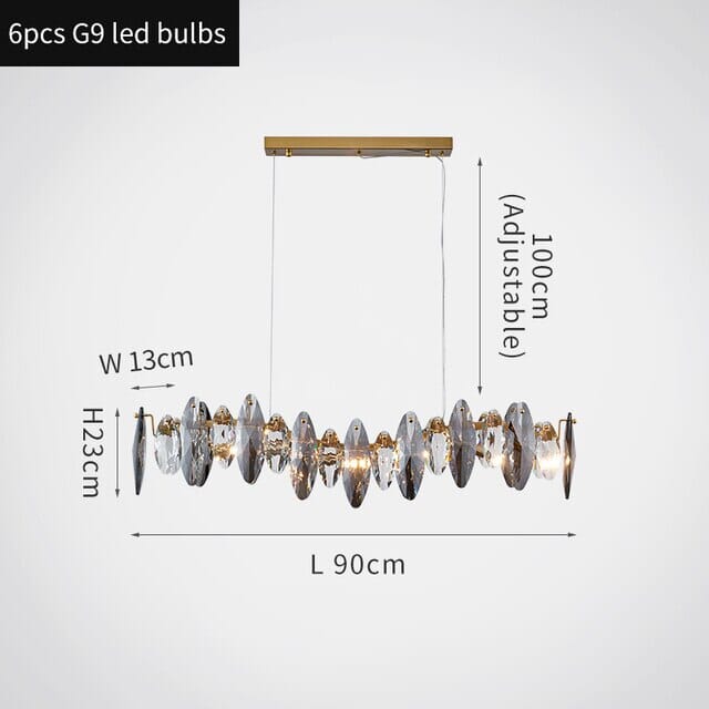 Elodie Crystal Leaf Nordic Luxury Chandelier